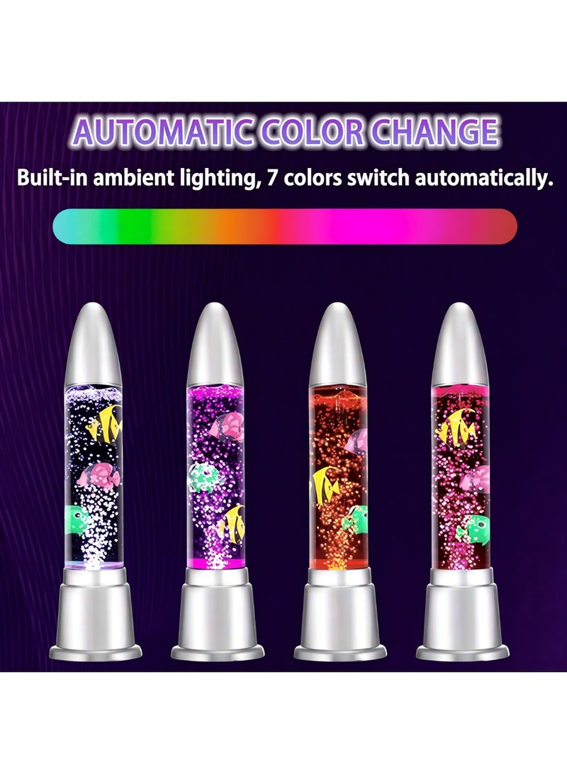 LED Sensory Bubble Fish Lamp –Color Changing Aquarium Night Light with Realistic Floating Fish & 7-Color Ambient Lighting – Perfect for Kids' Bedrooms, Sensory Rooms, and Office Decor - Image 2